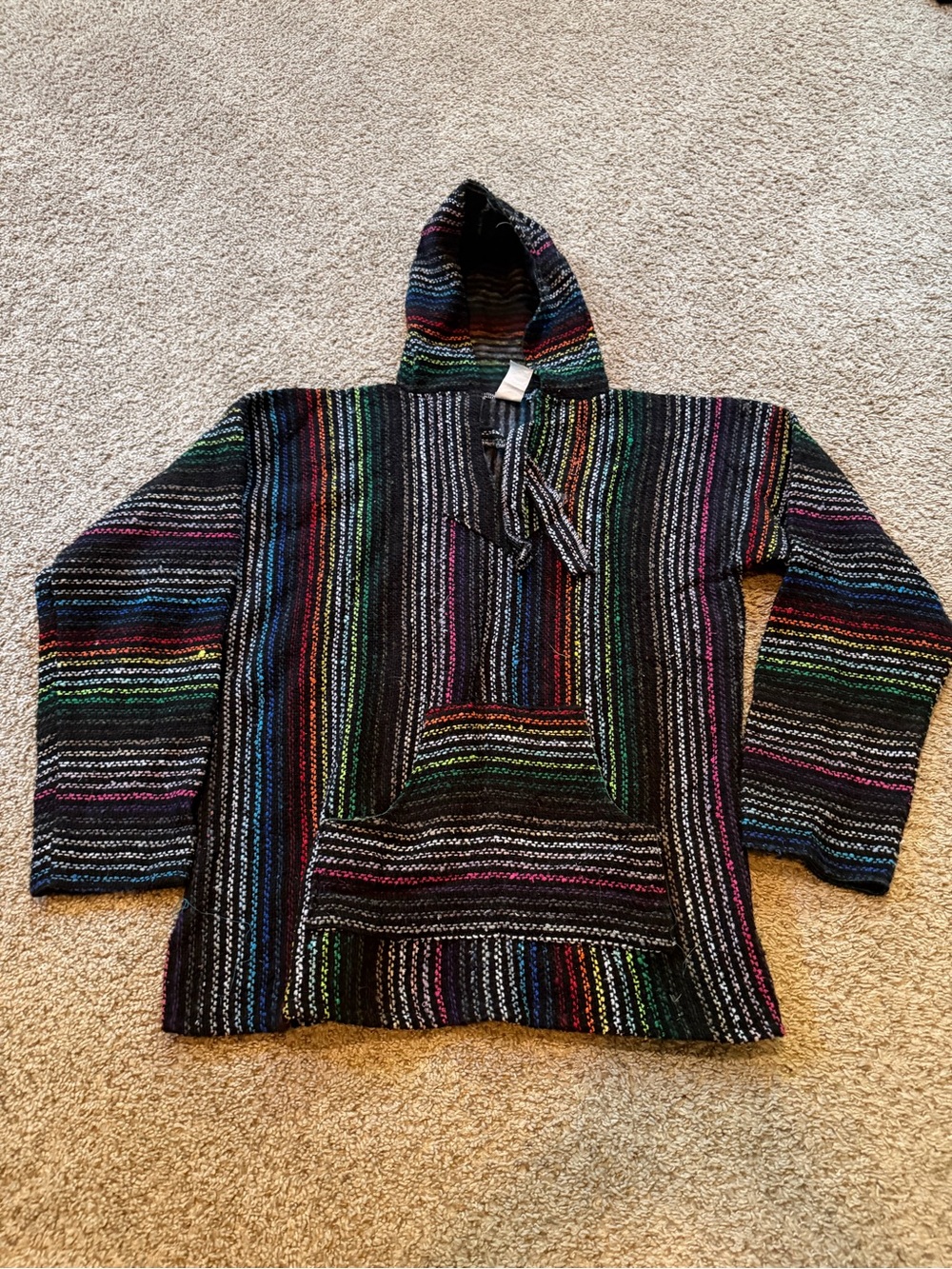 Striped Multicolor Baja Hoodie Sweatshirt - Women